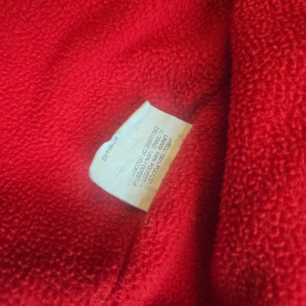Vtg‎ OshKosh Bgosh Kids Navy Blue Red Fleece Lined Hooded Windbreaker Jacket 24M